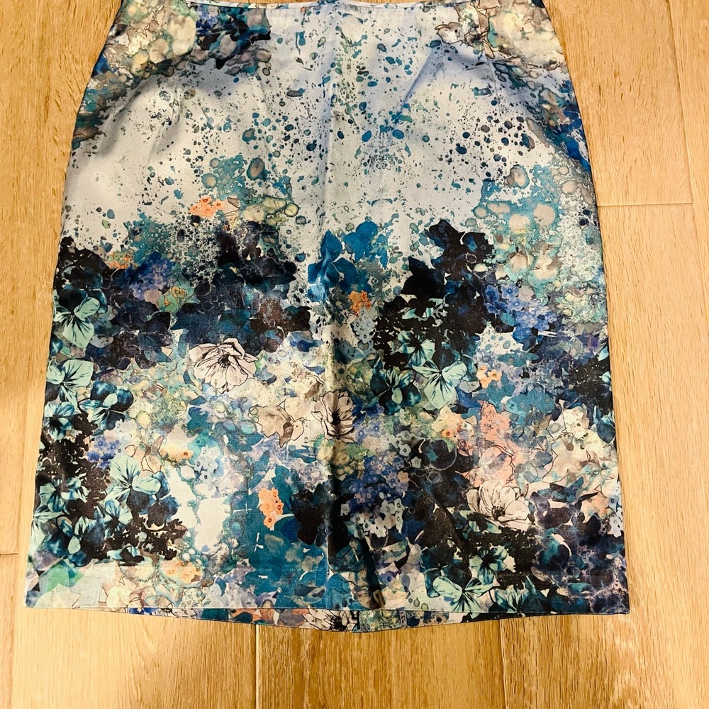 Floral Blue Women's Skirt